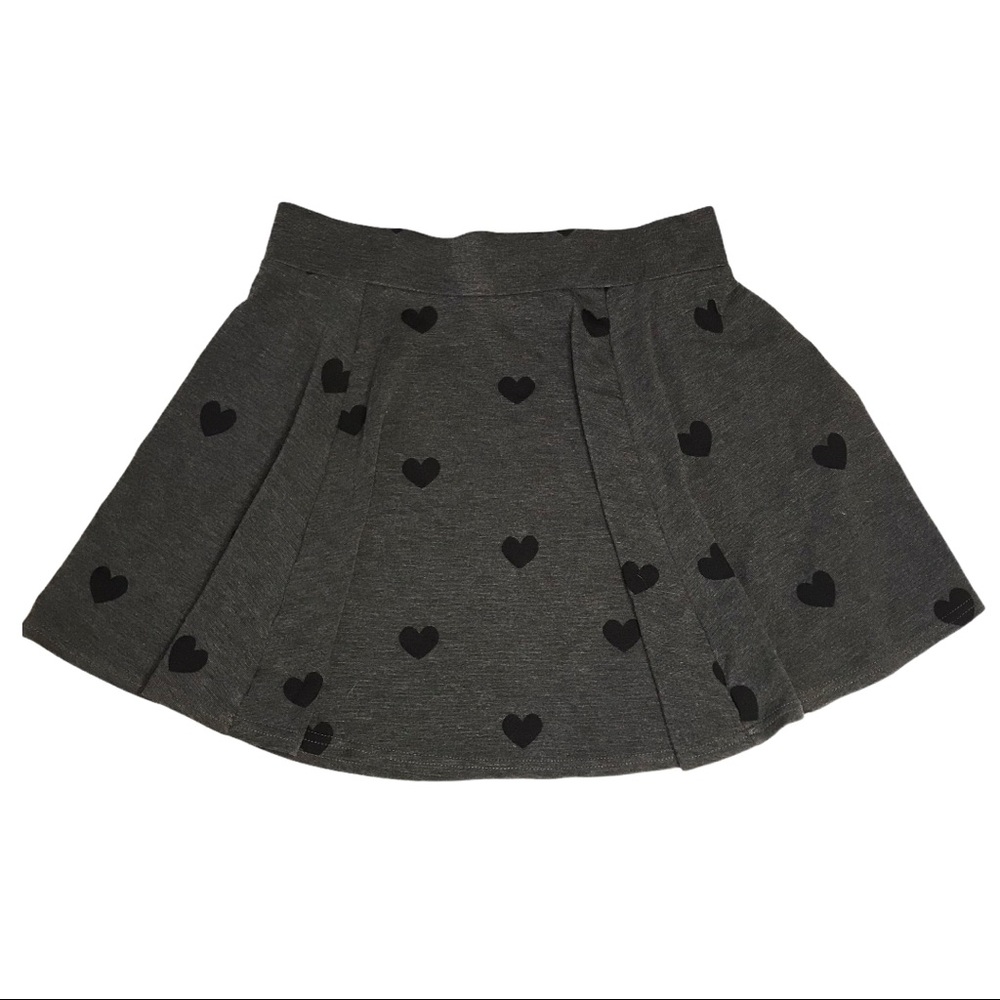 Divided H&M Heart Print Mini Skirt